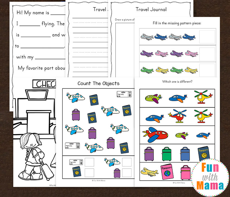 printable games for the plane