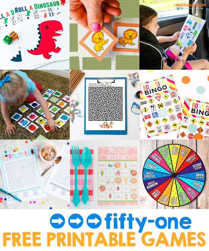 51 Free Printable Games | i should be mopping the floor
