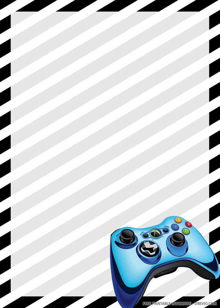 printable gaming birthday invitations