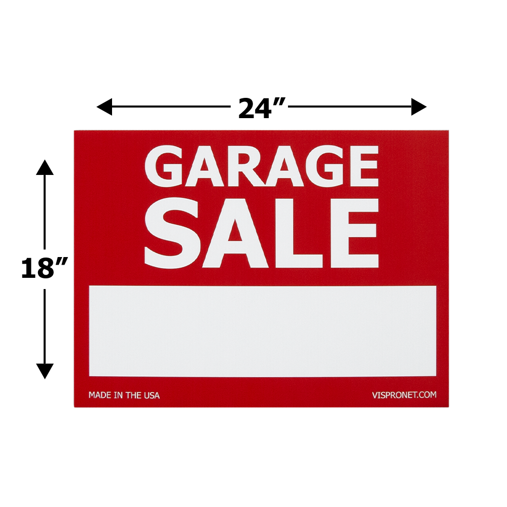 printable garage sale sign template