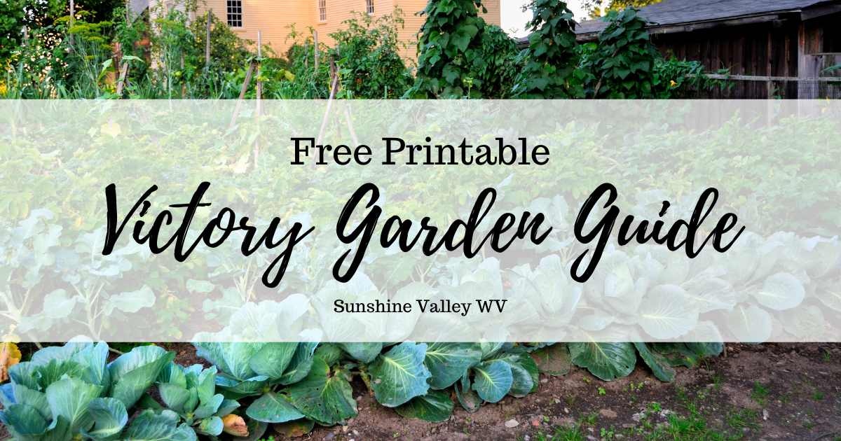 FREE Printable Vintage Victory Garden Guide for Gardening Success ...