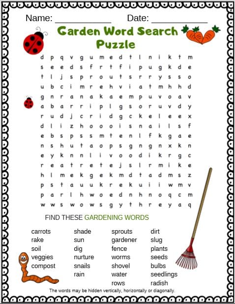 Free Printable Word Searches for Kids - Puzzletainment Publishing