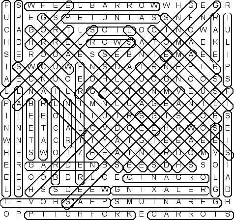 printable garden puzzles
