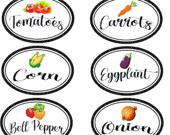 Vegetable Plant Marker Printable, Garden Markers DIY Printable ...