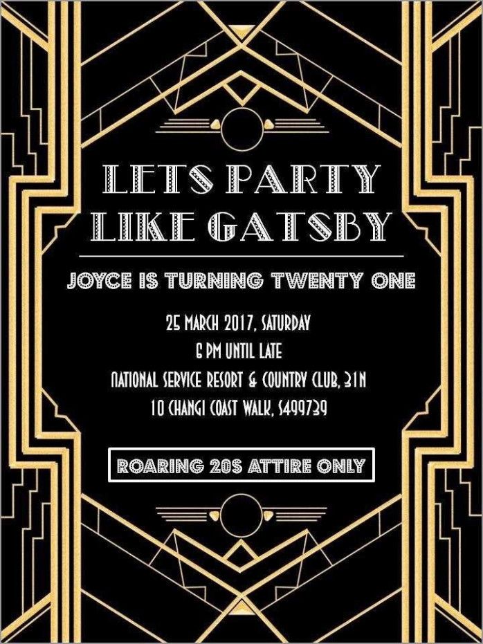 The Story Of Blank Great Gatsby Invitation Template Has Just Gone ...