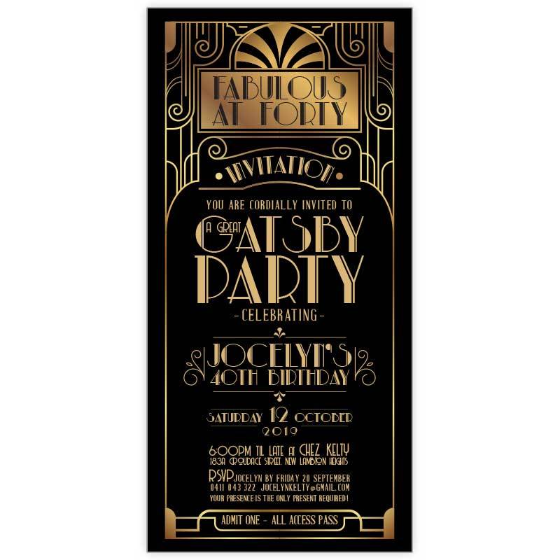 printable gatsby invitations