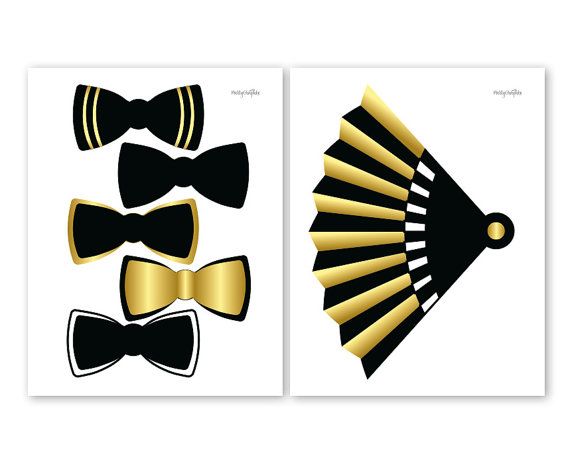 printable gatsby photo booth props