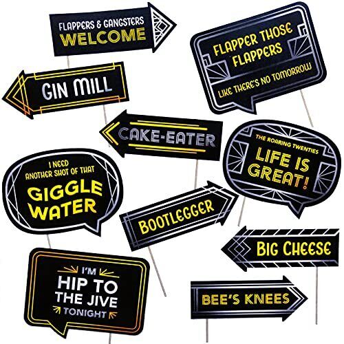 printable gatsby photo booth props
