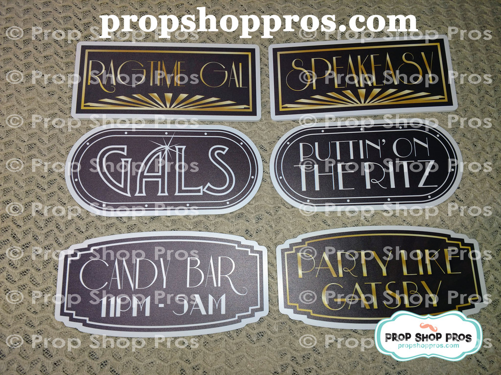 printable gatsby photo booth props
