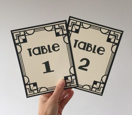 printable gatsby table numbers