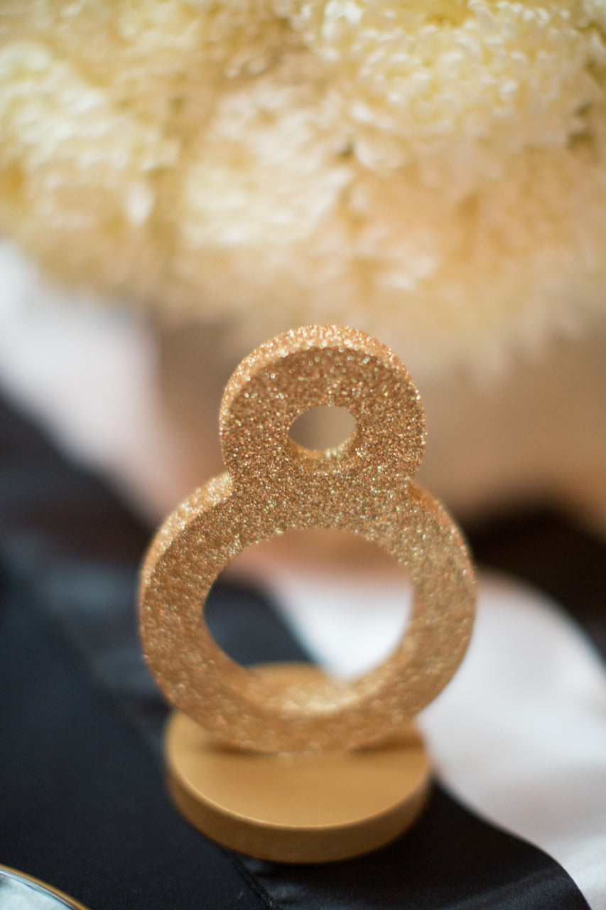Gatsby Glitter Table Numbers - Z Create Design