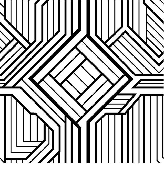 printable geometric designs to color