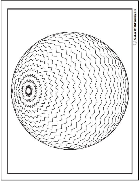printable geometric designs to color