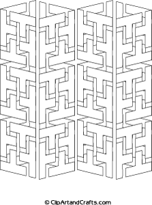 Printable Geometric Designs Coloring Pages