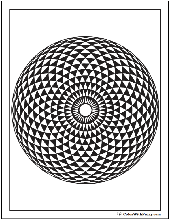 printable geometric designs to color