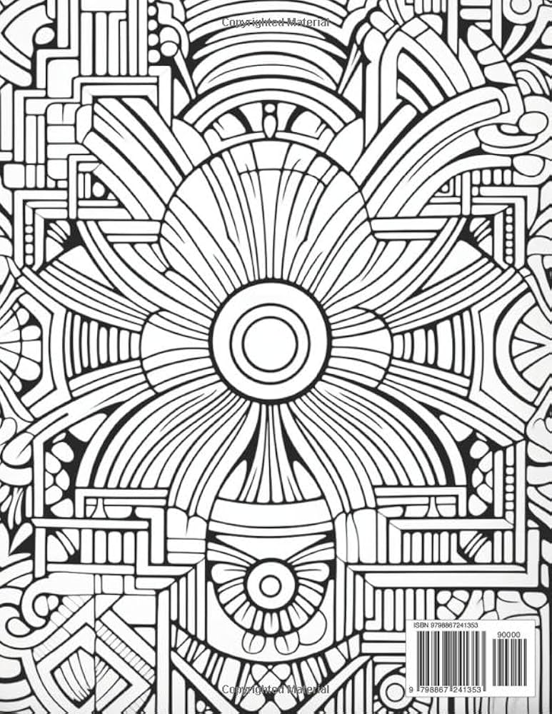 Amazon.com: Geometric Shapes Coloring Pages For Adults Coloring ...