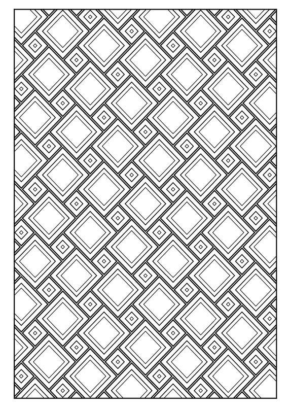 printable geometric designs to color