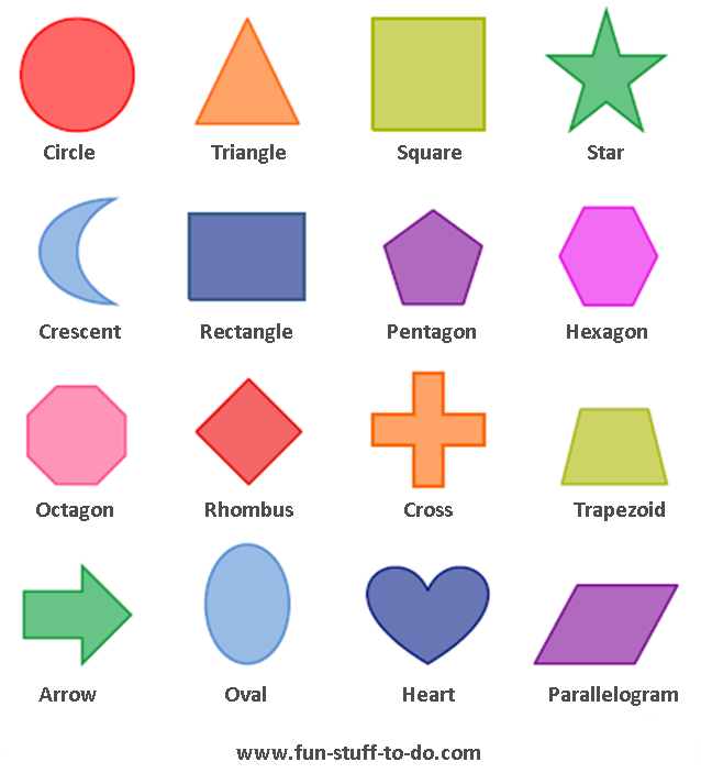 printable geometric shapes to color