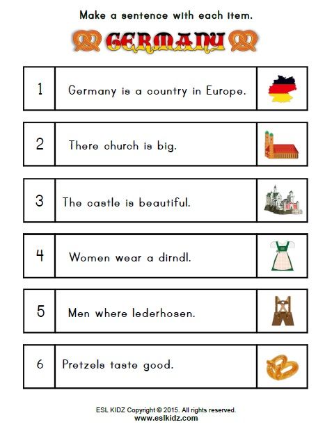 printable german worksheets for kindergarten