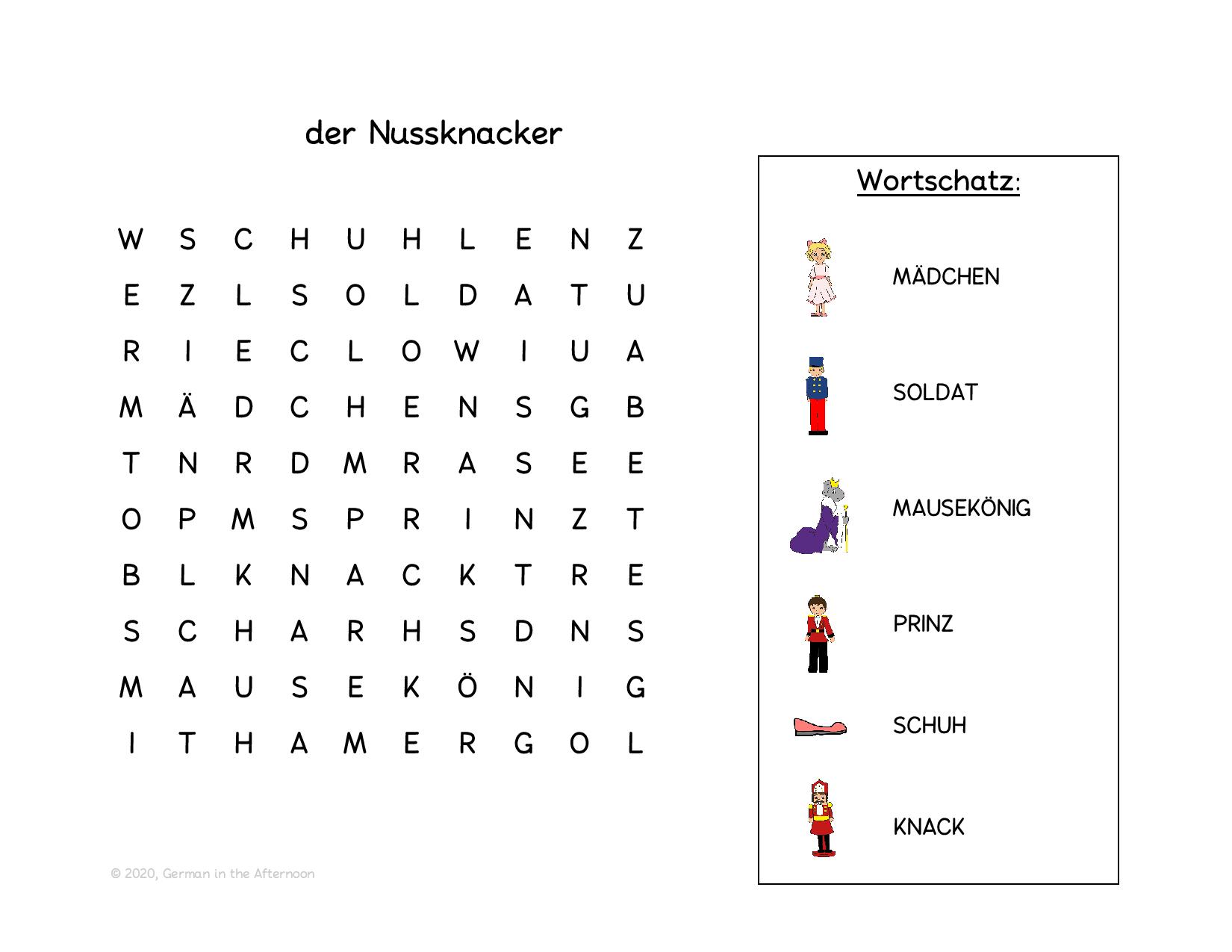 printable german worksheets for kindergarten