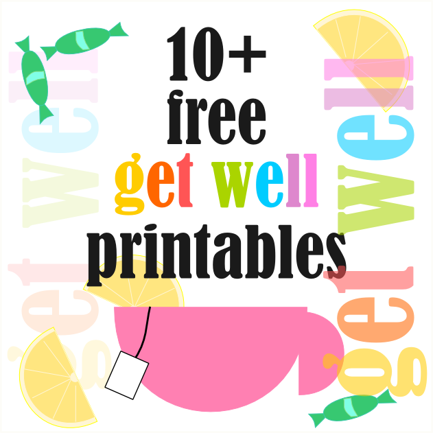 free get-well-soon printables - Gute Besserung Druckvorlagen - freebie