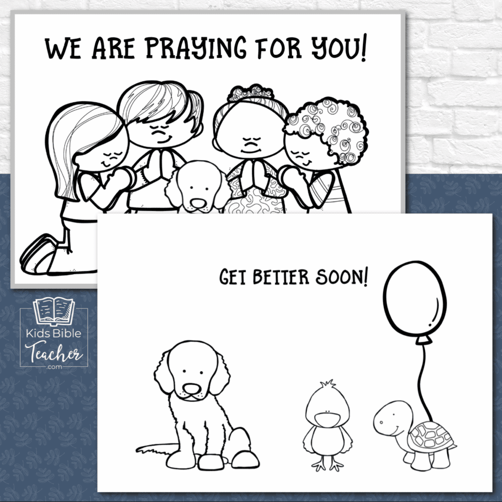 Free Printable Get Well Card - Kids Bible Teacher