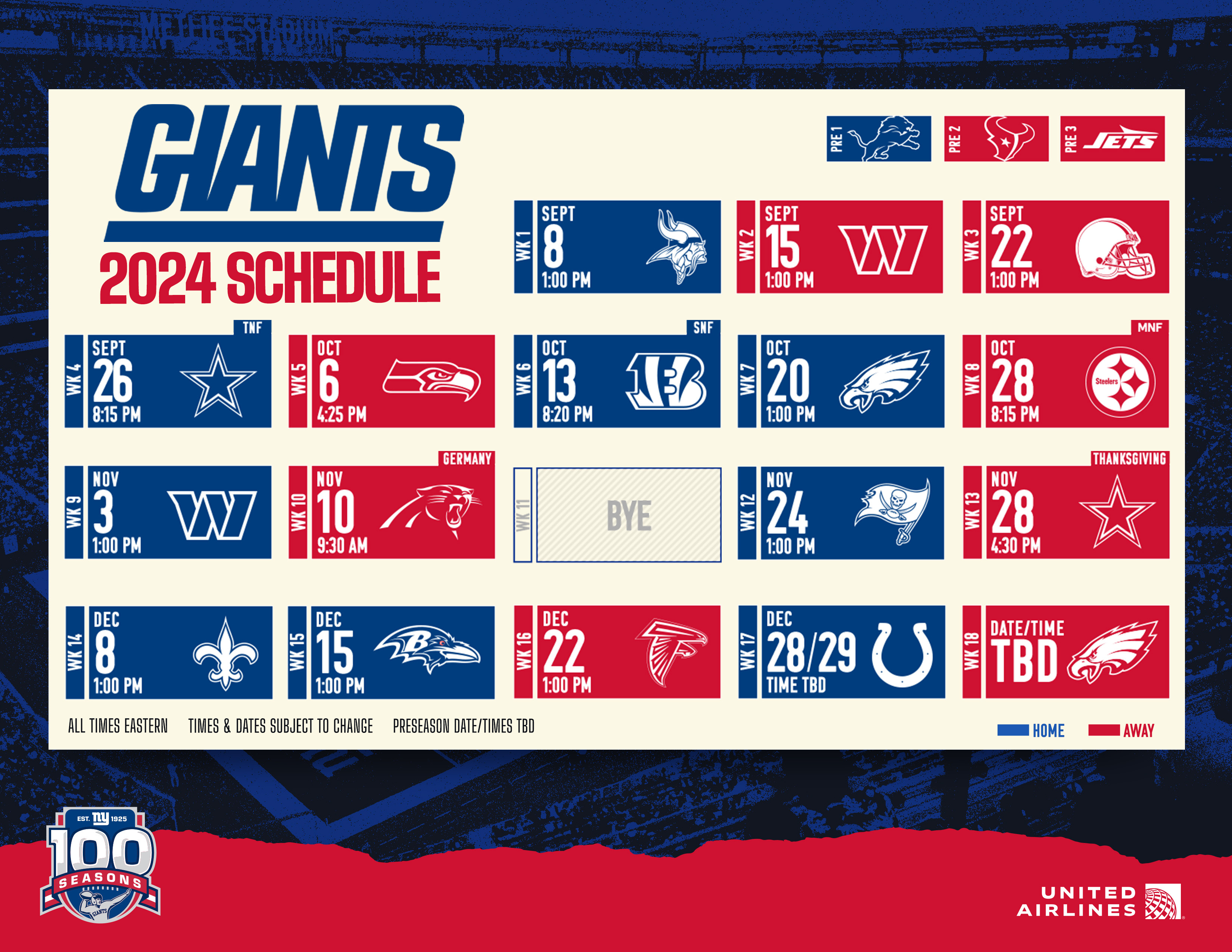 Giants Schedule | New York Giants - Giants.com