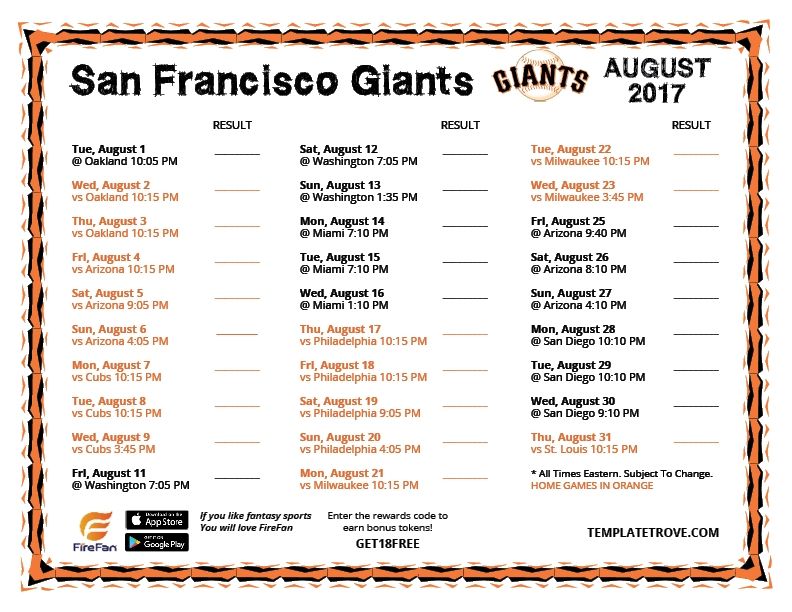 2019 Giants Schedule | WETM - MyTwinTiers.com