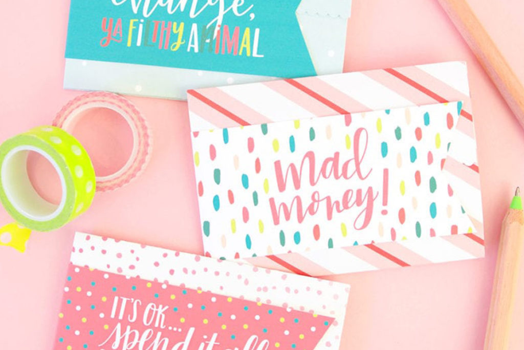 printable gift card holder birthday