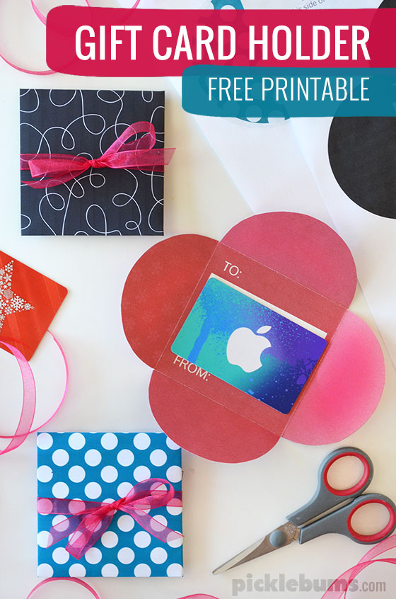Free Printable Gift Card Holders - Picklebums