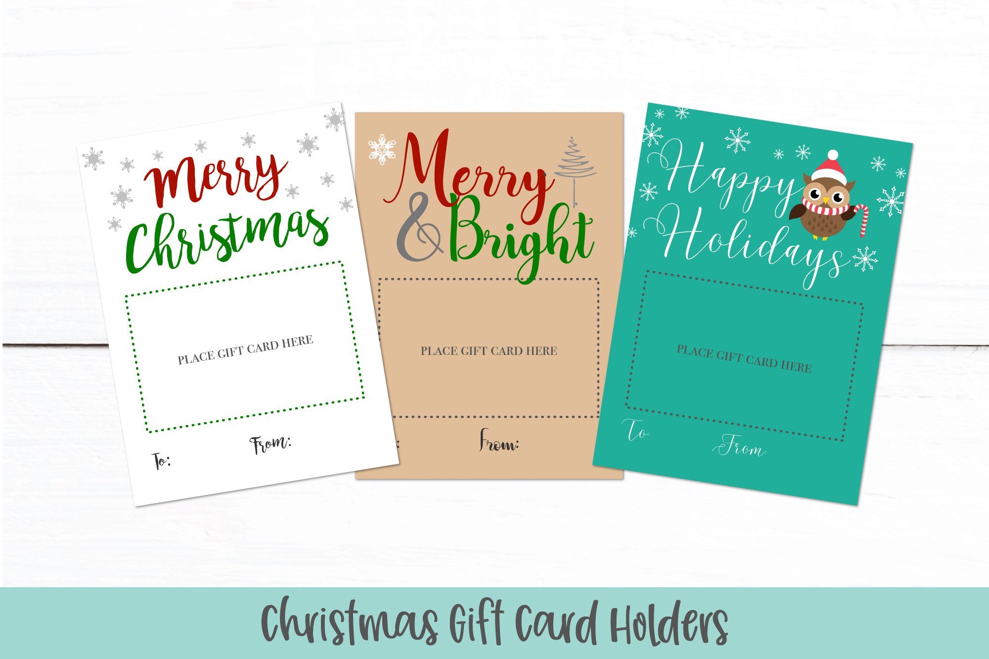Free printable gift card holders christmas Download Free printable