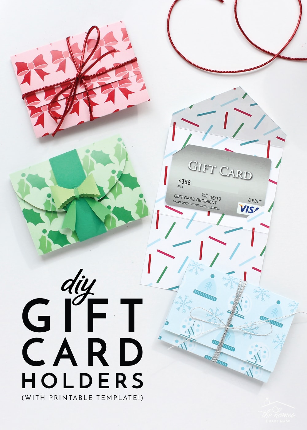 printable gift card holders christmas