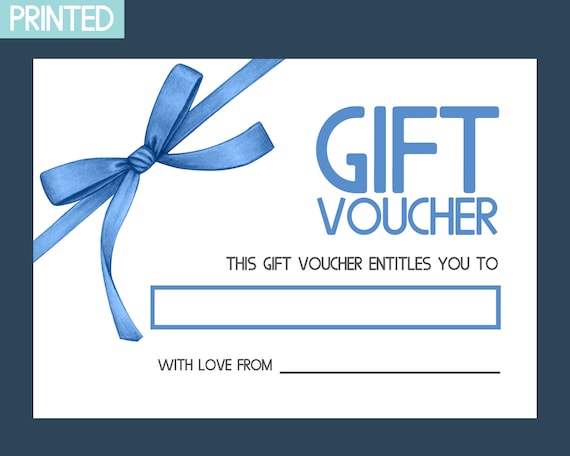 Personalised Gift Card, Blank Gift Certificate, Birthday Gift ...
