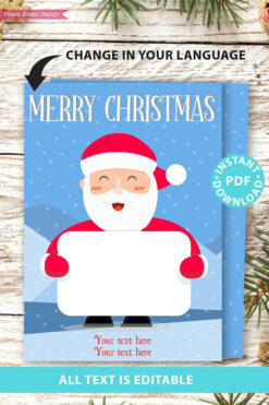 printable gift cards from santa