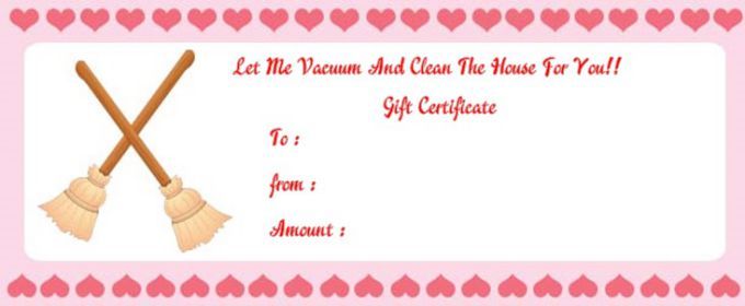 House Cleaning Gift Certificate Template: 10+ free personalized ...