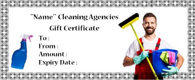 printable gift certificate for house cleaning
