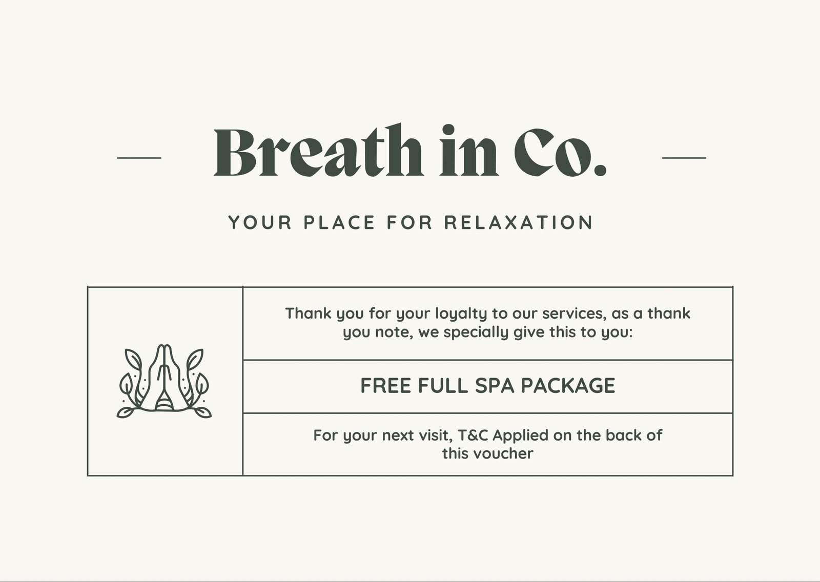 Free custom printable massage gift certificate templates 