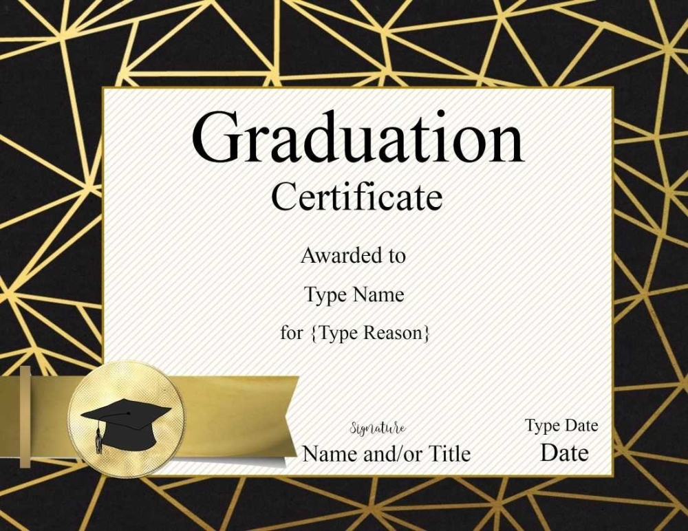 Ideas For Graduation Gift Certificate Template Free On Format ...
