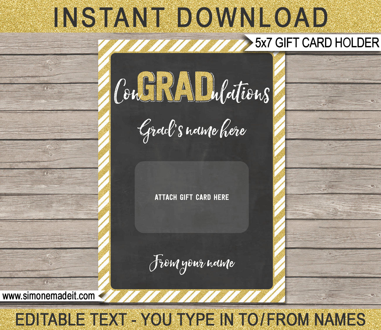 Graduation Gift Card Holder