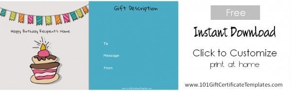 printable gift certificates birthday