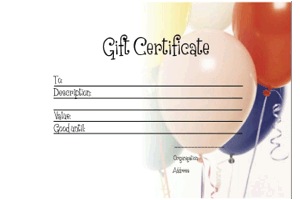 printable gift certificates birthday