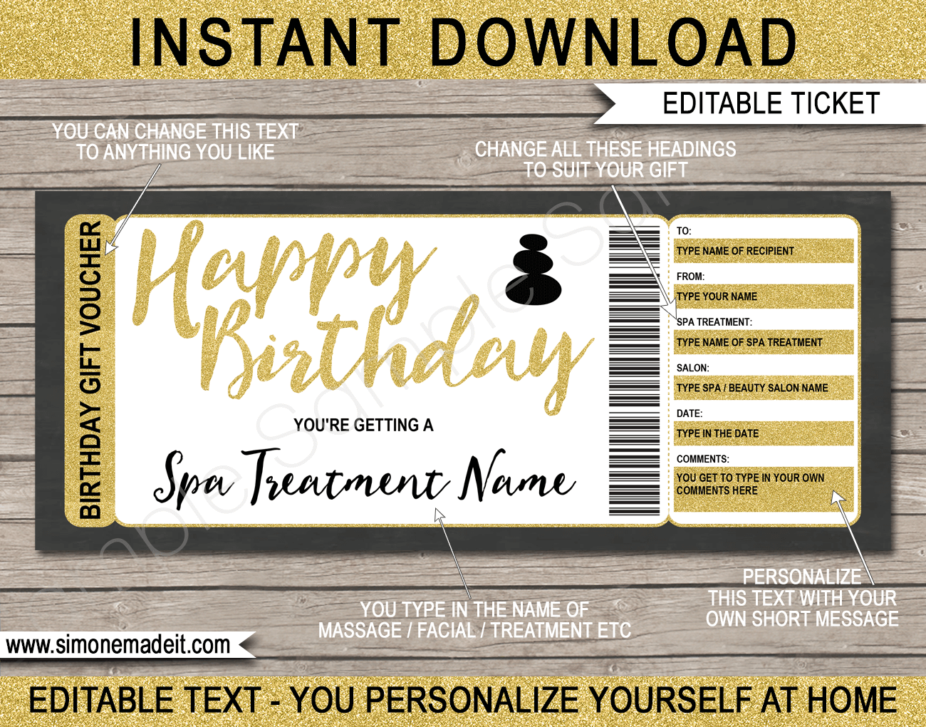 printable gift certificates birthday