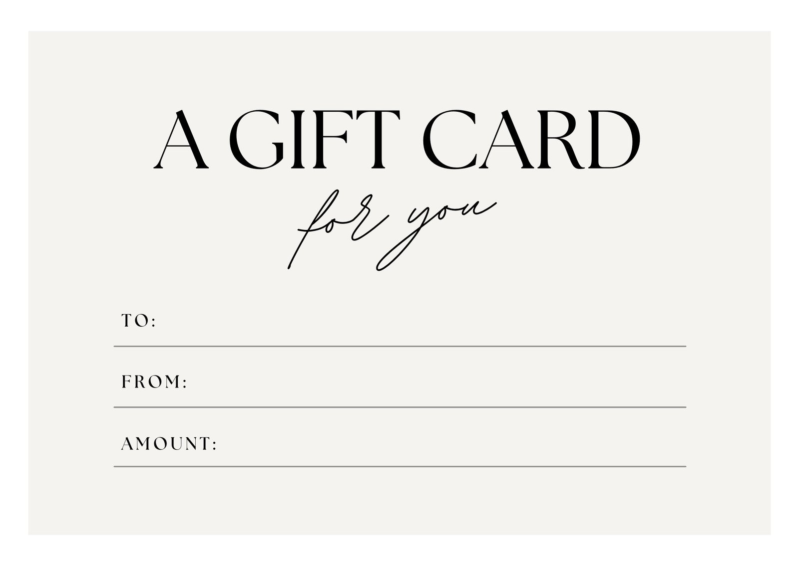 Free, printable gift certificate templates to customize 