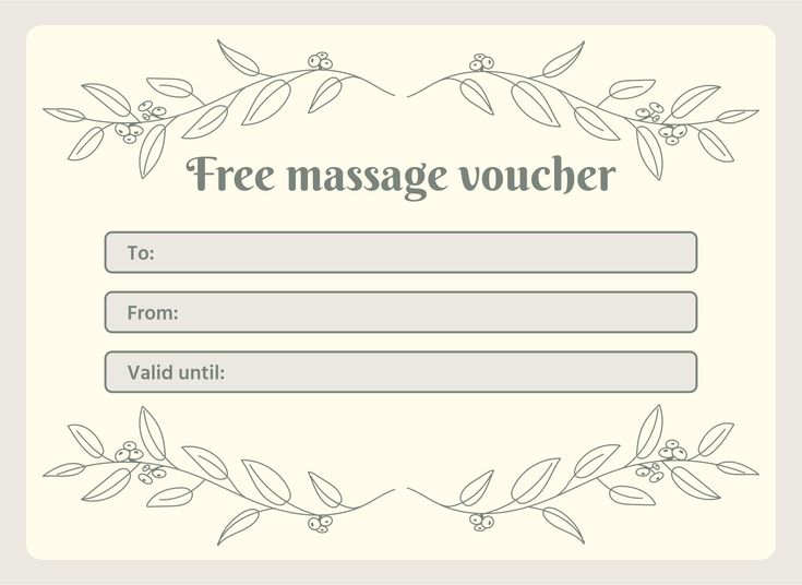 printable gift certificates for massage