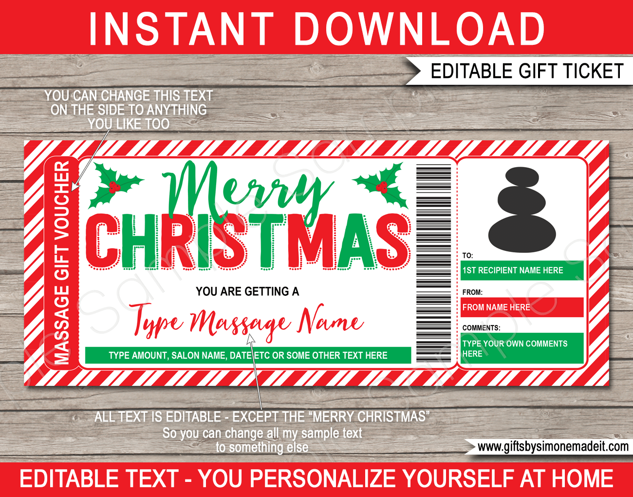 printable gift certificates for massage