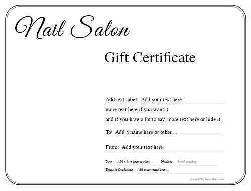 printable gift certificates for nails