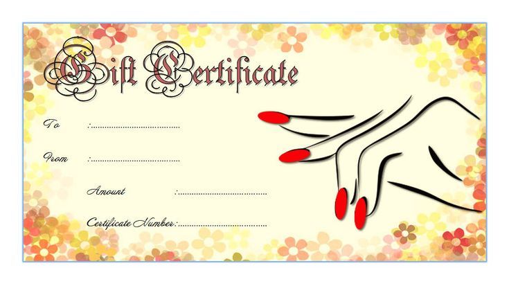 printable gift certificates for nails