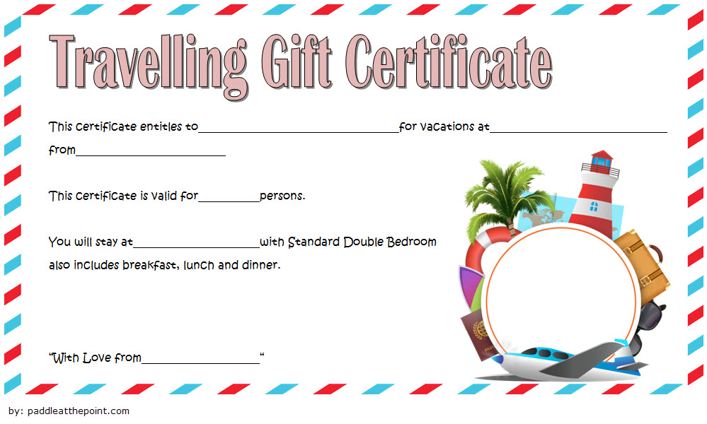 printable gift certificates for travel
