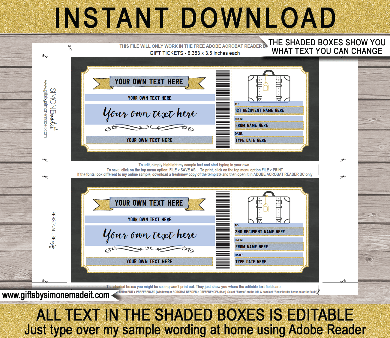 printable gift certificates for travel