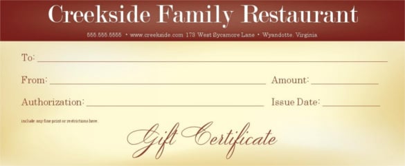 printable gift certificates restaurants